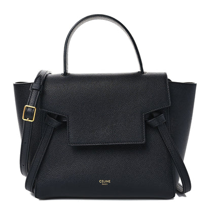 Celine Grained Calfskin Nano Belt Bag Black 1 of 9