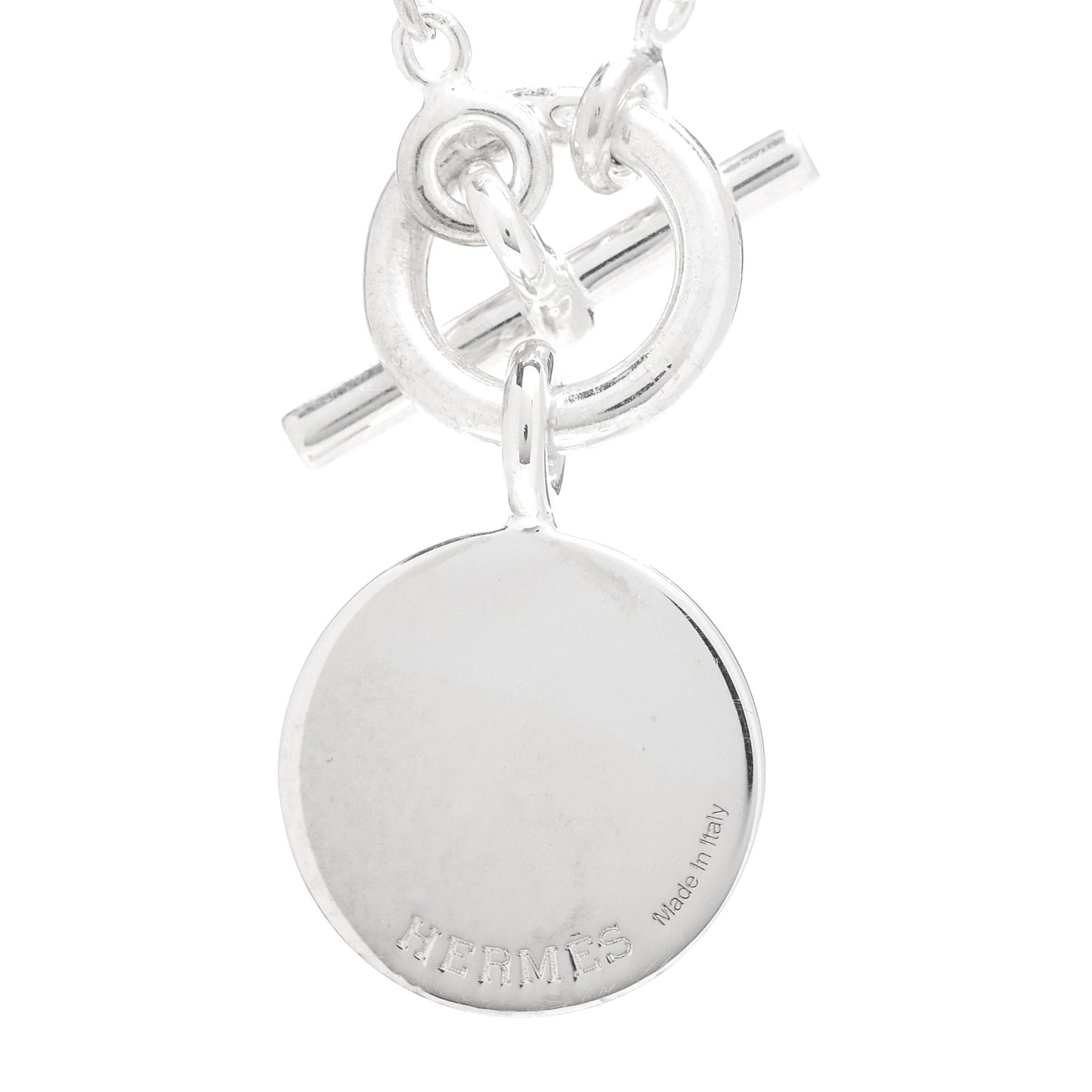 Sterling Silver Mini Clou de Selle Charm Pendant Necklace