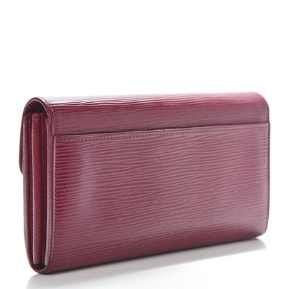 Louis Vuitton Epi Sarah Wallet NM Fuchsia 2 of 10