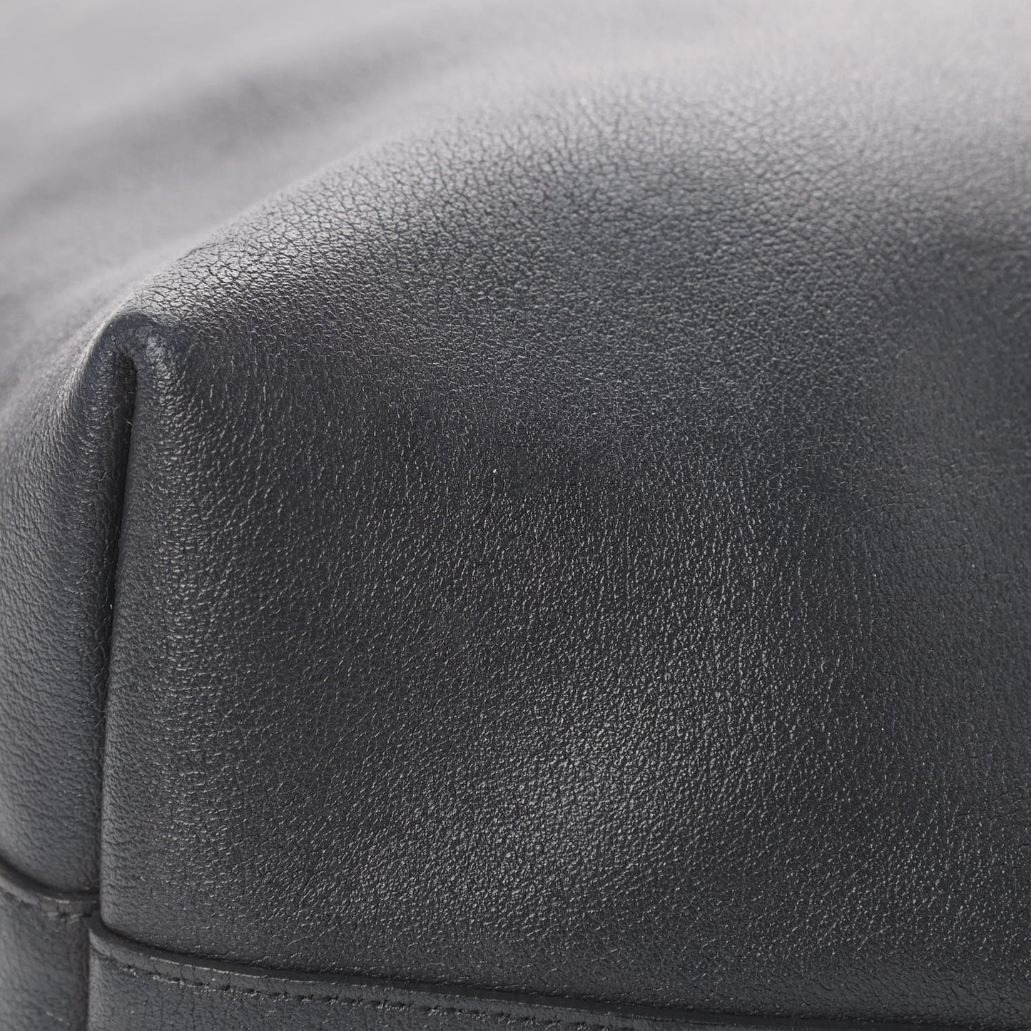 Calfskin Large Shopping Tote Black Earth