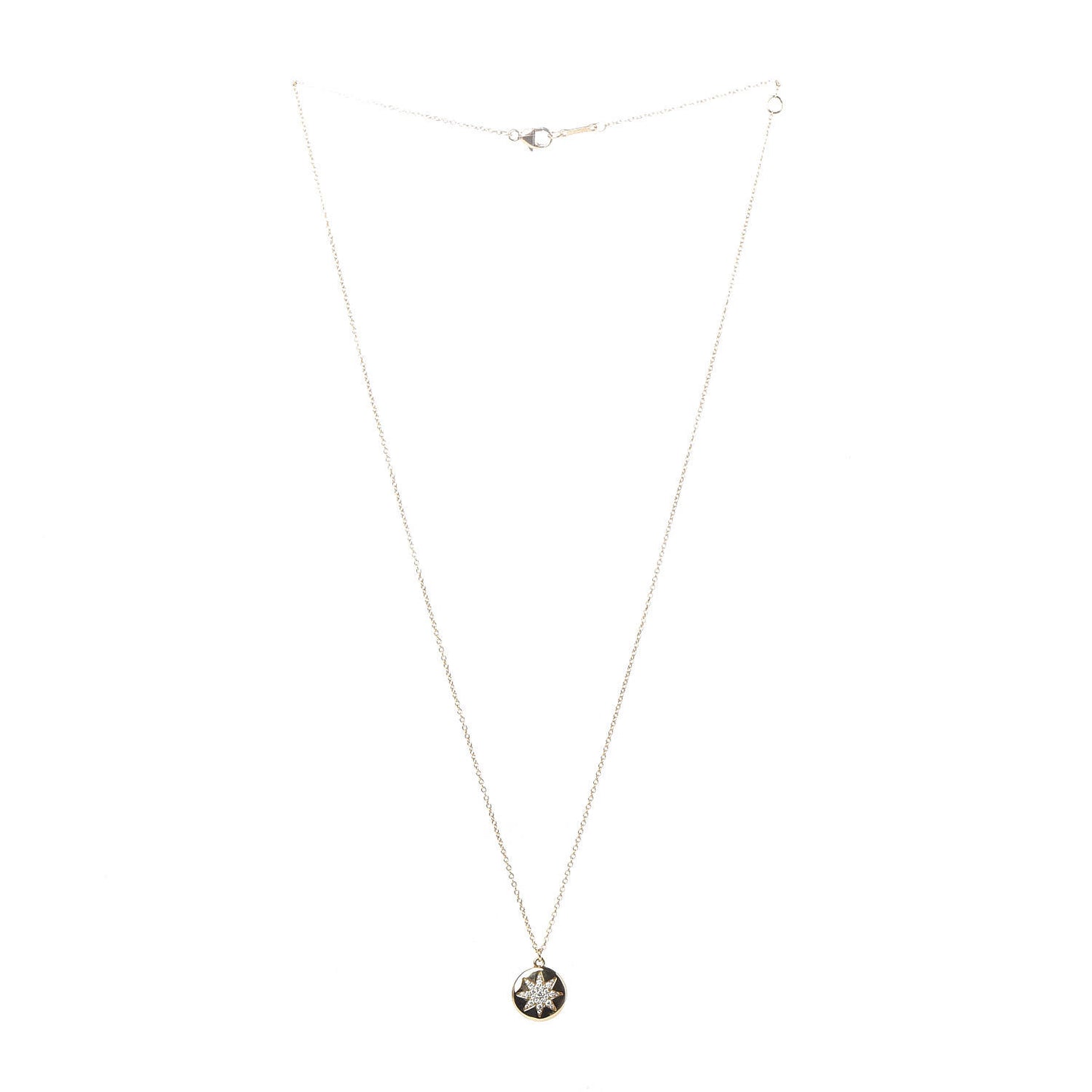 18K Yellow Gold Diamond Paloma Picasso Venezia Stella Pendant Necklace