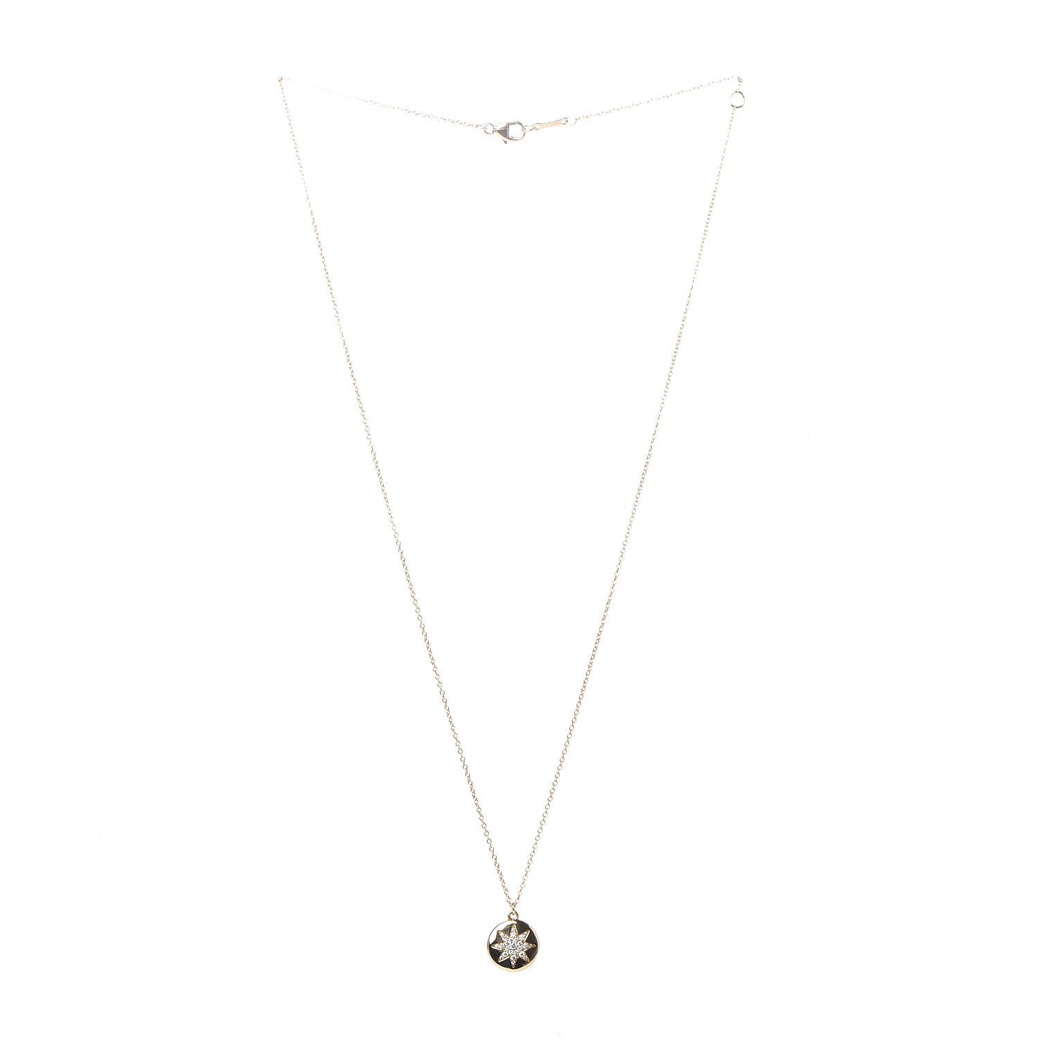 Tiffany 18K Yellow Gold Diamond Paloma Picasso Venezia Stella Pendant Necklace 3 of 6