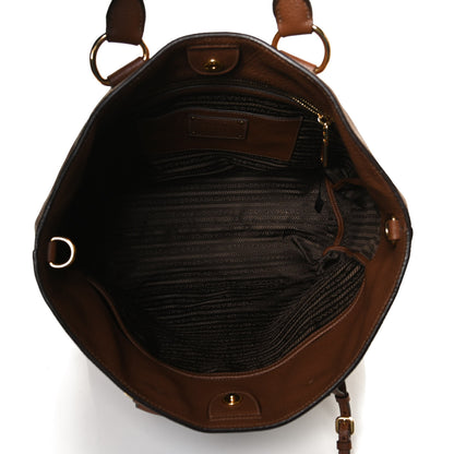 Prada Vitello Daino Shopping Tote Palissandro 4 of 9