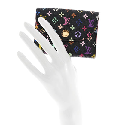 Louis Vuitton Monogram Multicolor Business Card Holder Black Grenade 2 of 9