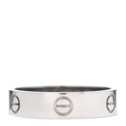 Cartier 18K White Gold 5.5mm LOVE Ring 65 11 1 of 4