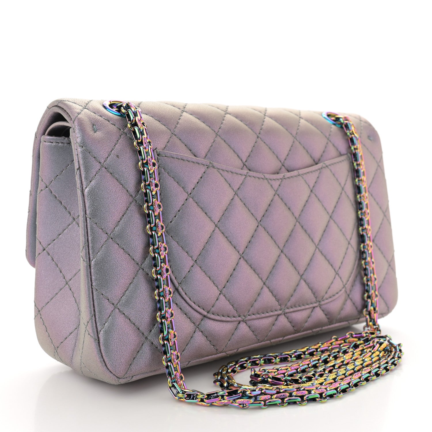 Chanel Iridescent Lambskin Quilted 2.55 Reissue 225 Flap Light Purple 3 of 13