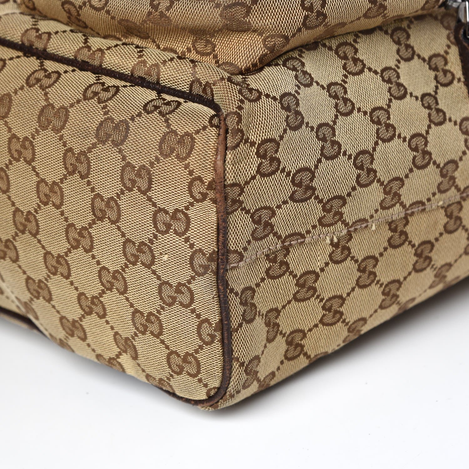 Gucci Monogram Backpack Dark Brown 6 of 21