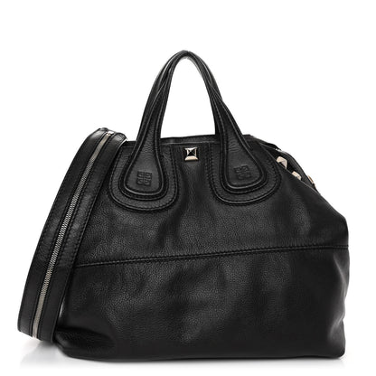 Givenchy Waxy Grained Calfskin Studded Medium Nightingale Black 1 of 11