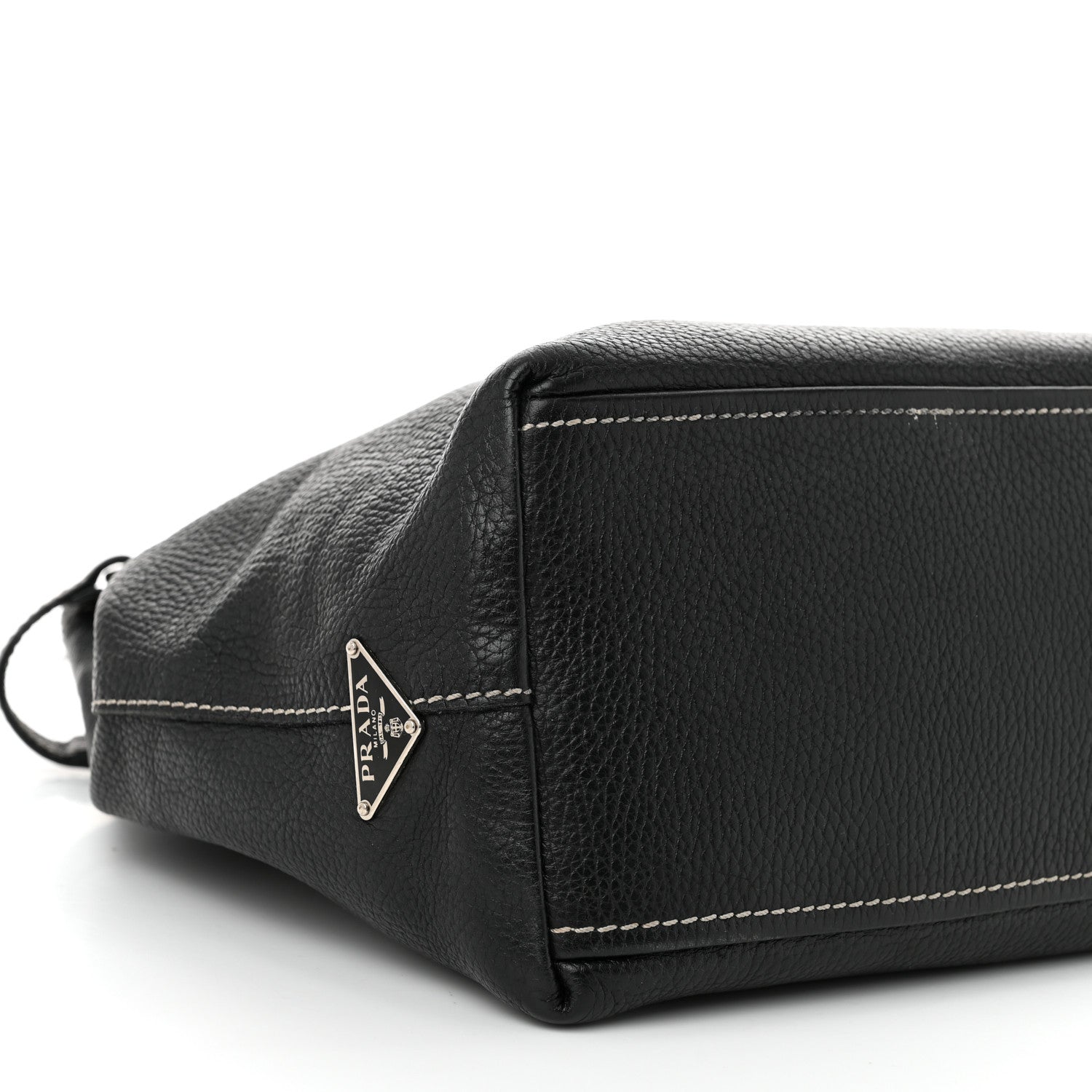 Prada Vitello Daino Shoulder Bag Black 9 of 13