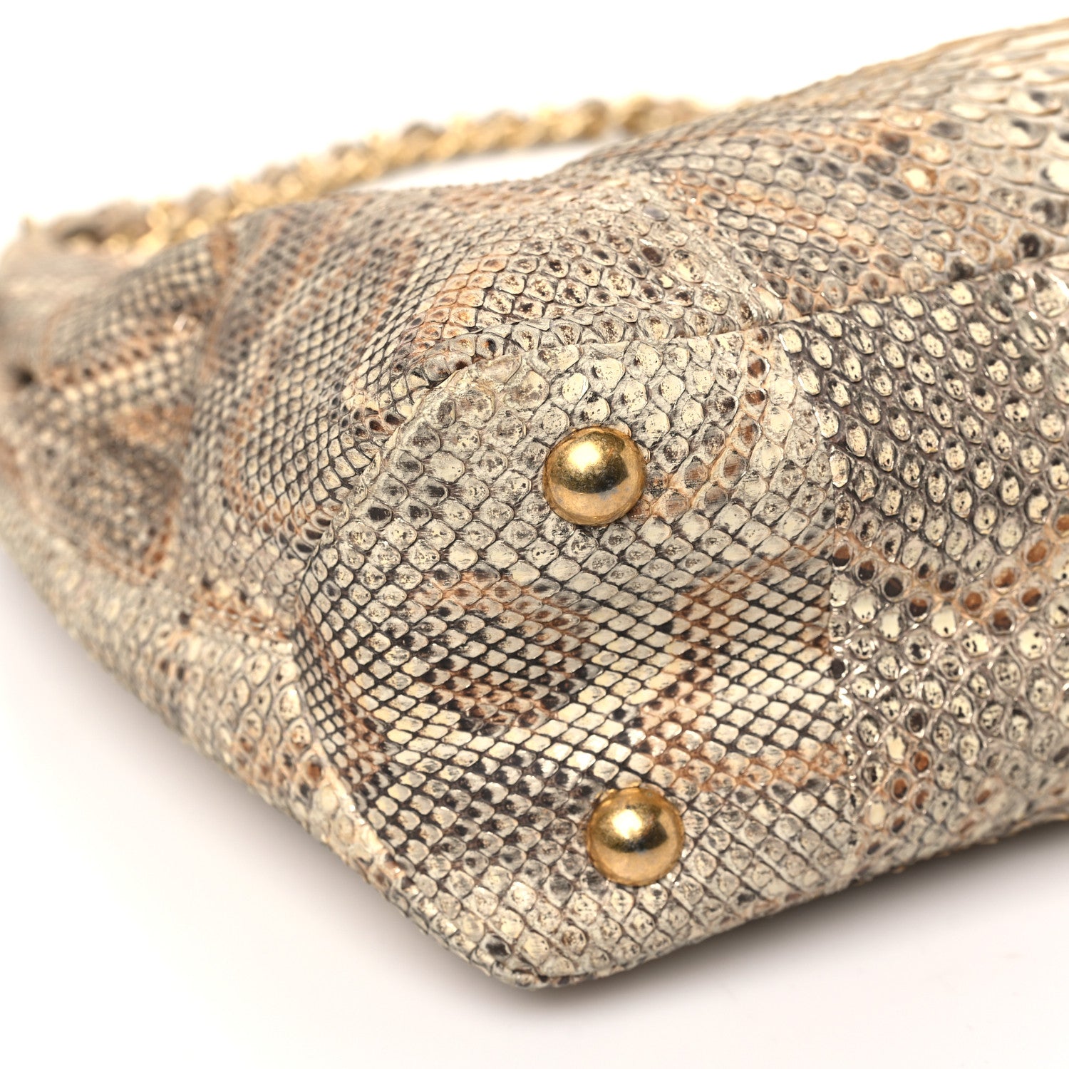 Chanel Snakeskin CC Hobo Beige 9 of 10