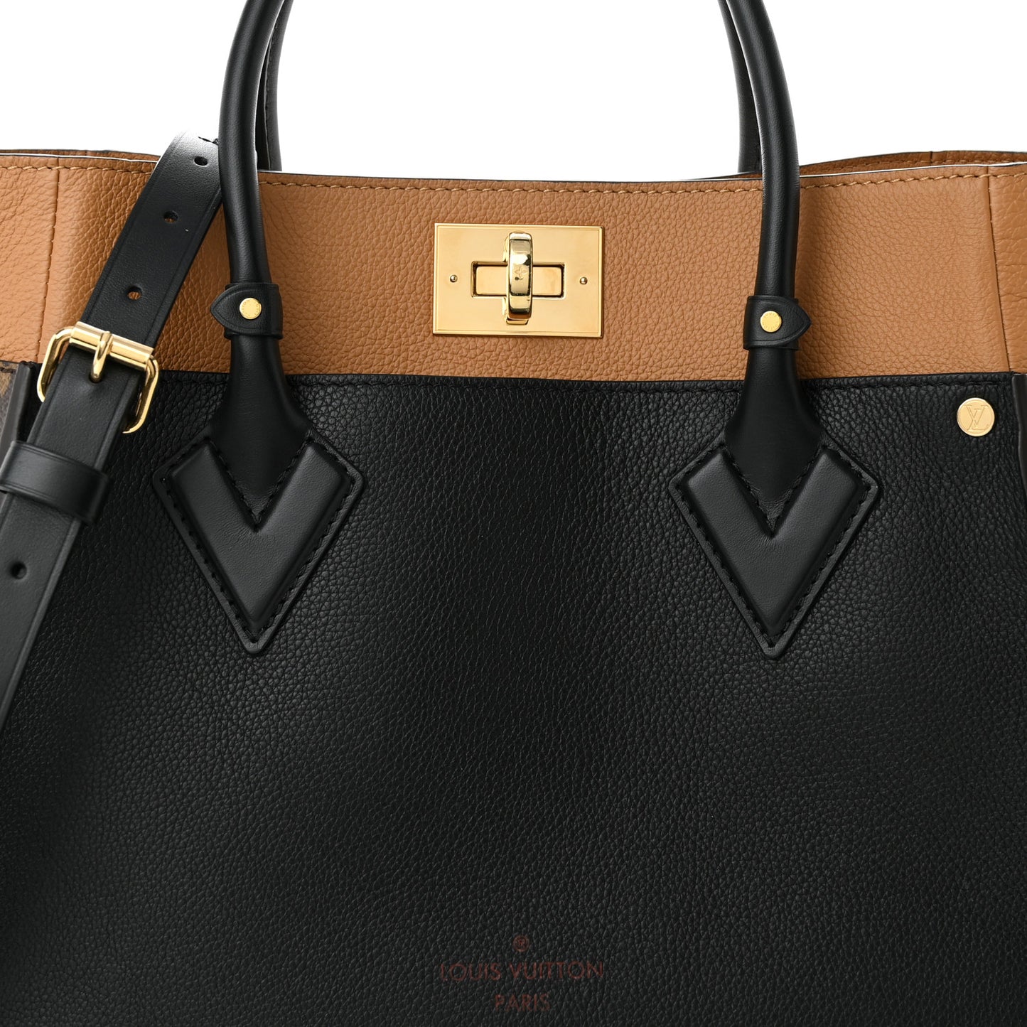Calfskin Monogram On My Side Black