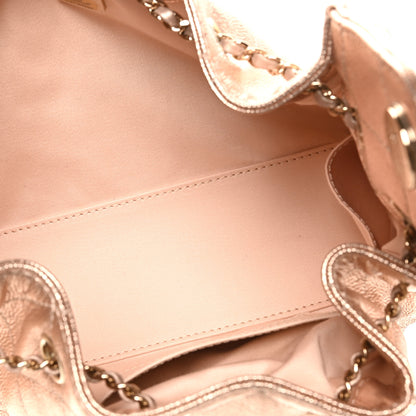 Chanel Metallic Caviar Quilted Mini Chanel 25 Handbag Copper 4 of 9