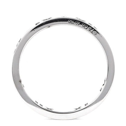 Tiffany 18K White Gold Diamond Atlas Pierced Ring 48 4.5 4 of 4