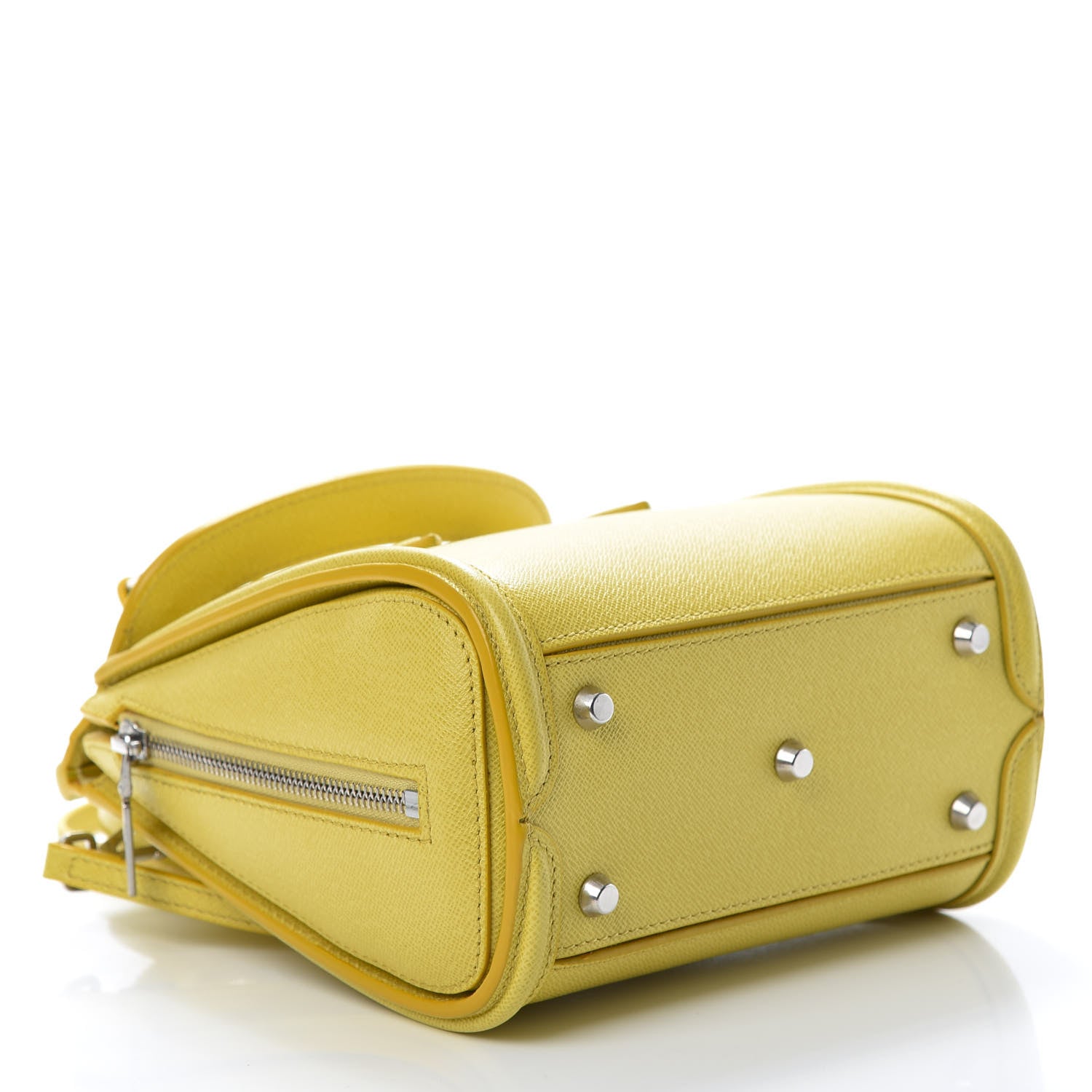 Alexander McQueen Calfskin Mini Heroine Yellow 4 of 12