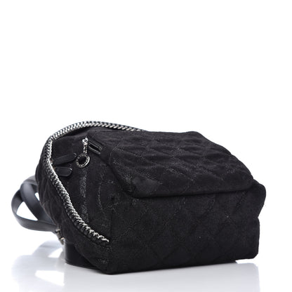 Stella McCartney Shaggy Deer Quilted Small Falabella Backpack Black 4 of 8