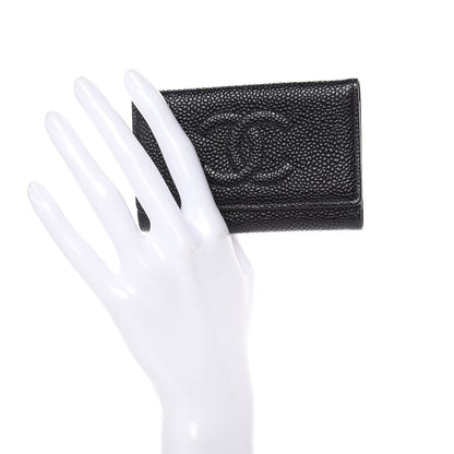Chanel Caviar Timeless CC 6 Key Holder Case Black 2 of 10