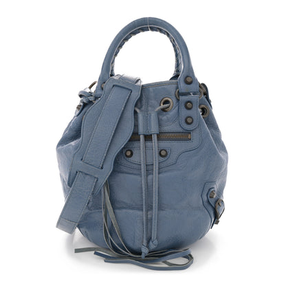 Balenciaga Agneau Classic Hardware Mini Pompon Bleu Persan 1 of 14