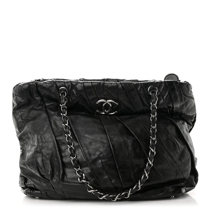 Chanel Glazed Calfskin Large Twisted Tote Black 1 of 10