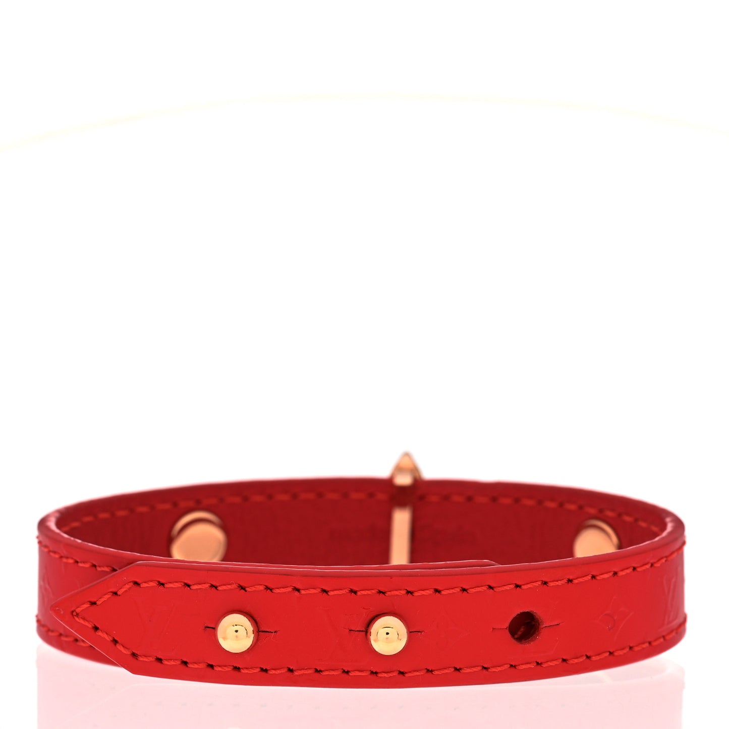 Calfskin Monogram Blooming Bracelet 19 Red