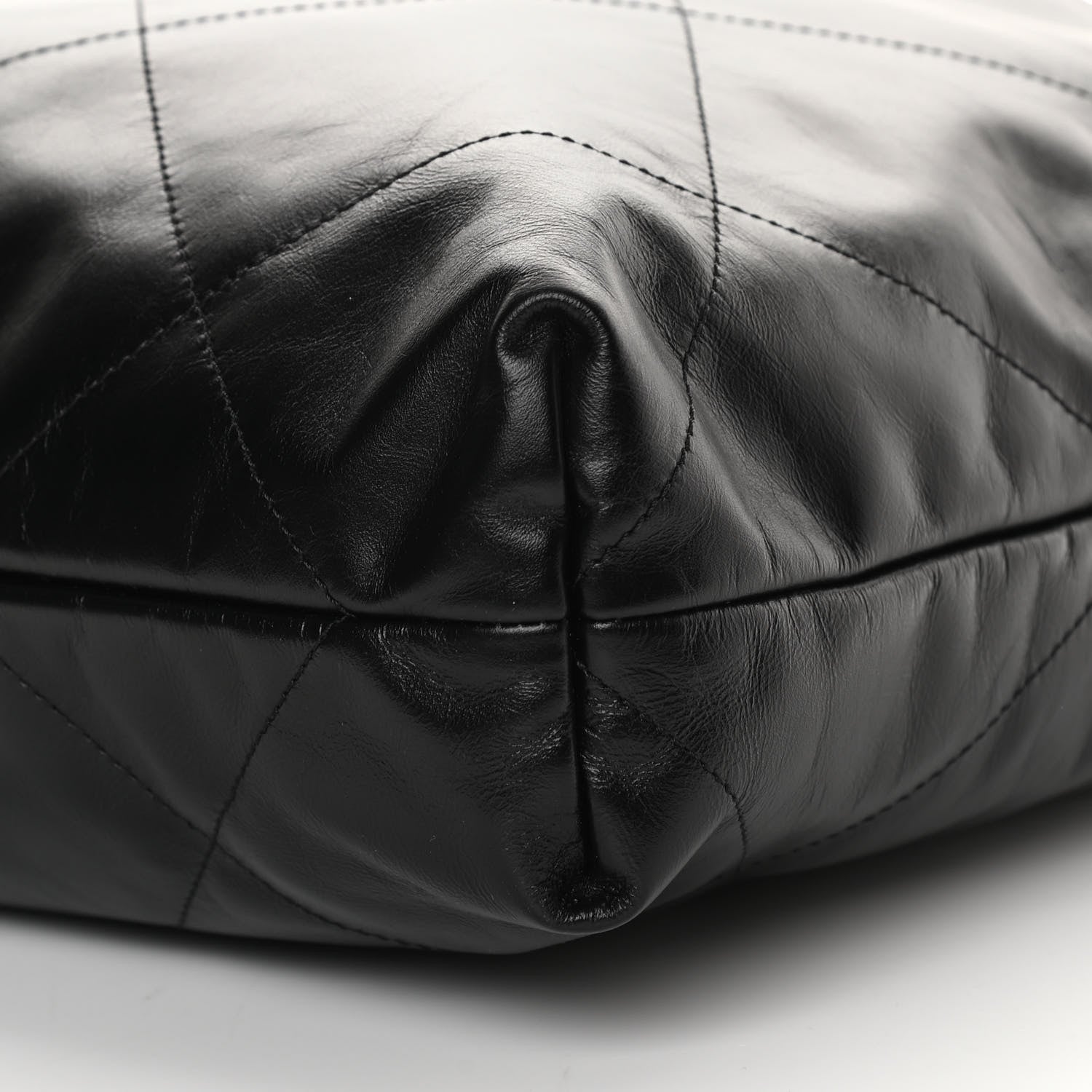 Chanel Shiny Calfskin Quilted Chanel 22 So Black 11 of 12