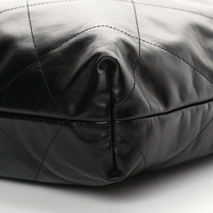 Chanel Shiny Calfskin Quilted Chanel 22 So Black 11 of 12