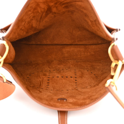 Hermes Taurillon Clemence Evelyne III PM Gold 5 of 11