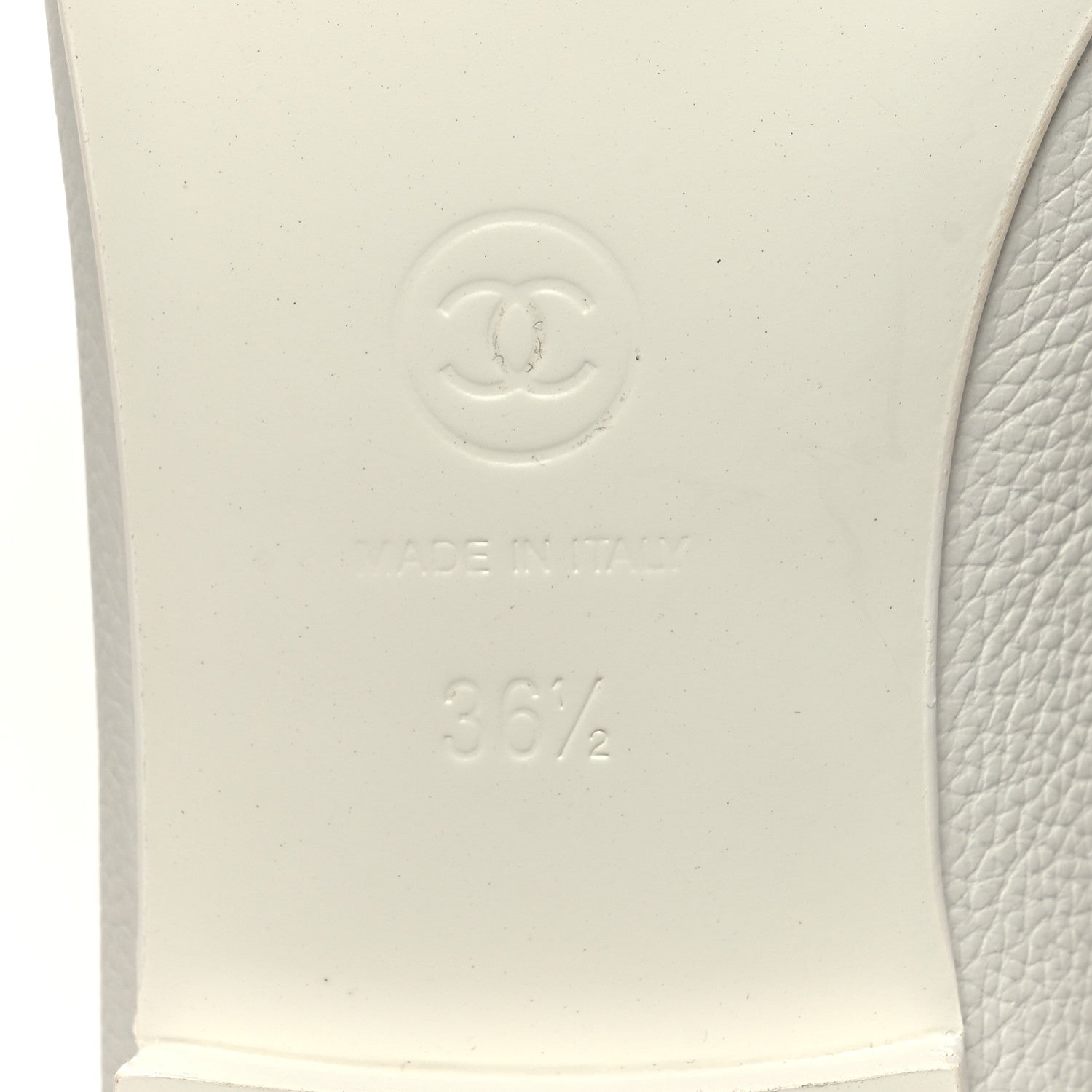 Chanel Patent Calfskin CC Cap Toe Ballerina Flats 36.5 White Red 7 of 9