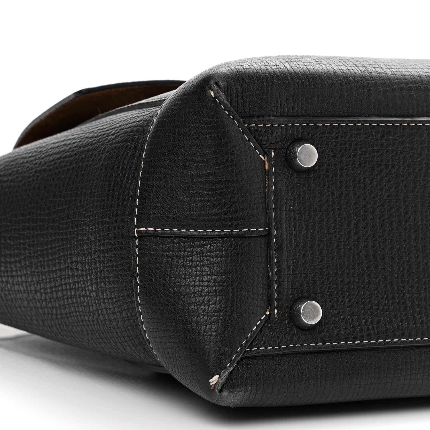 Bottega Veneta Grainy Calfskin Medium Arco Black 9 of 12