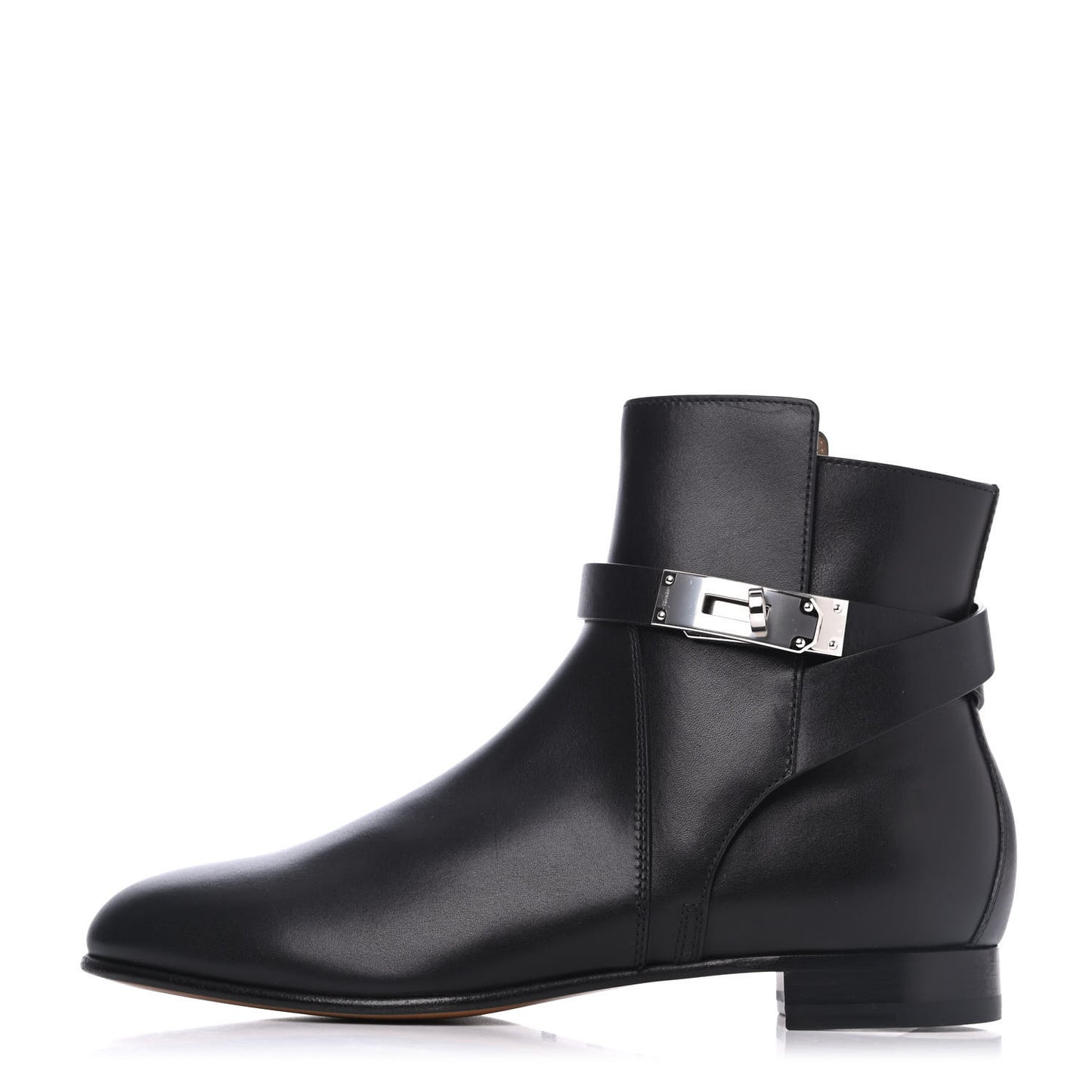 Calfskin Neo Low Boots 37.5 Black
