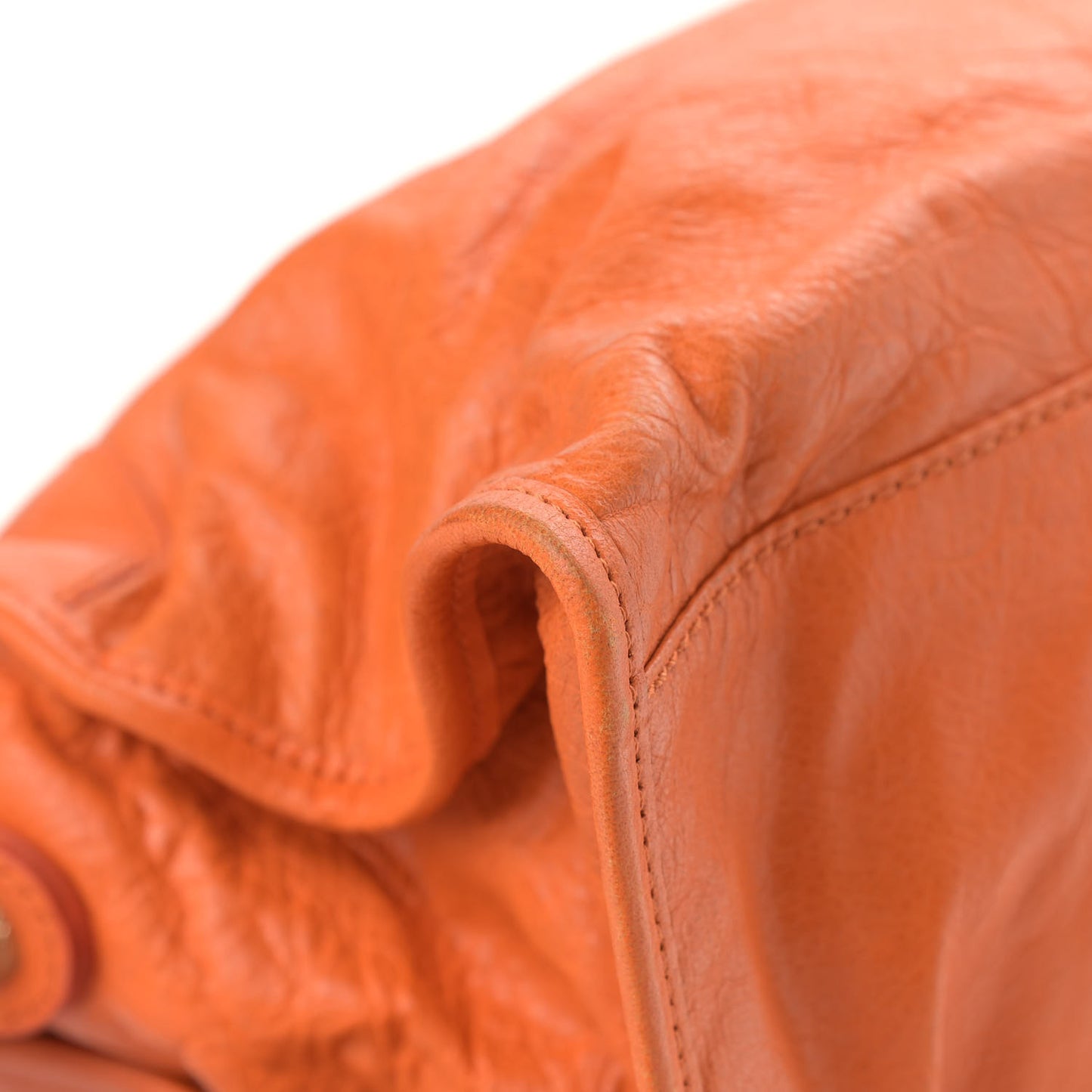 Agneau Giant 12 Gold Hardware Part Time Tangerine