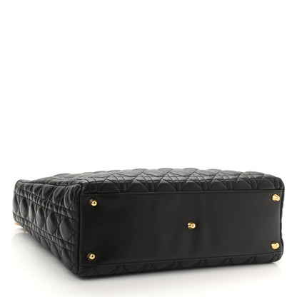 Christian Dior Lambskin Cannage Large Lady Dior Black 4 of 8