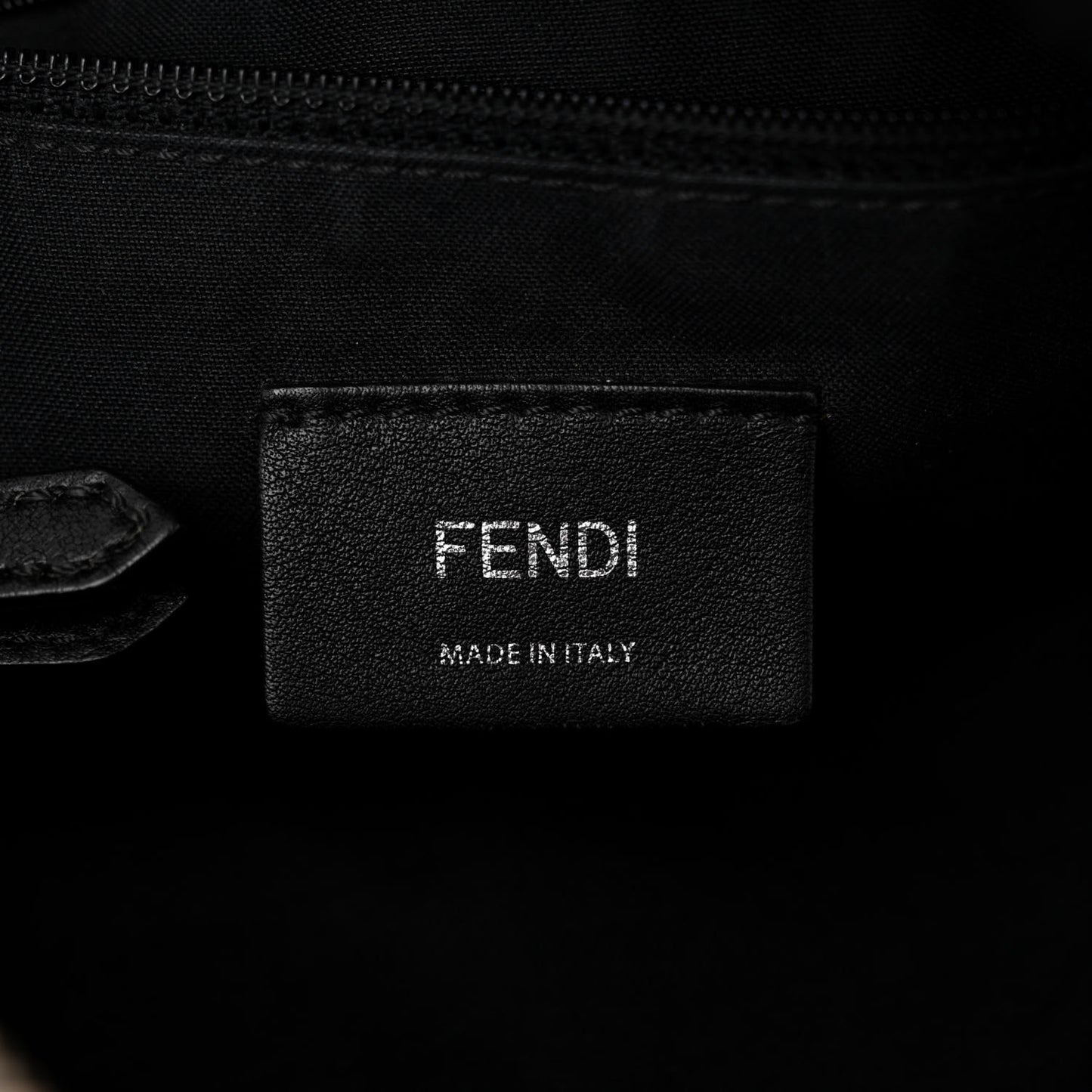 Nylon Vitello Dolce Elaphe Fox Fur Monster Eyes Backpack Black Natural Bordeaux Multicolor