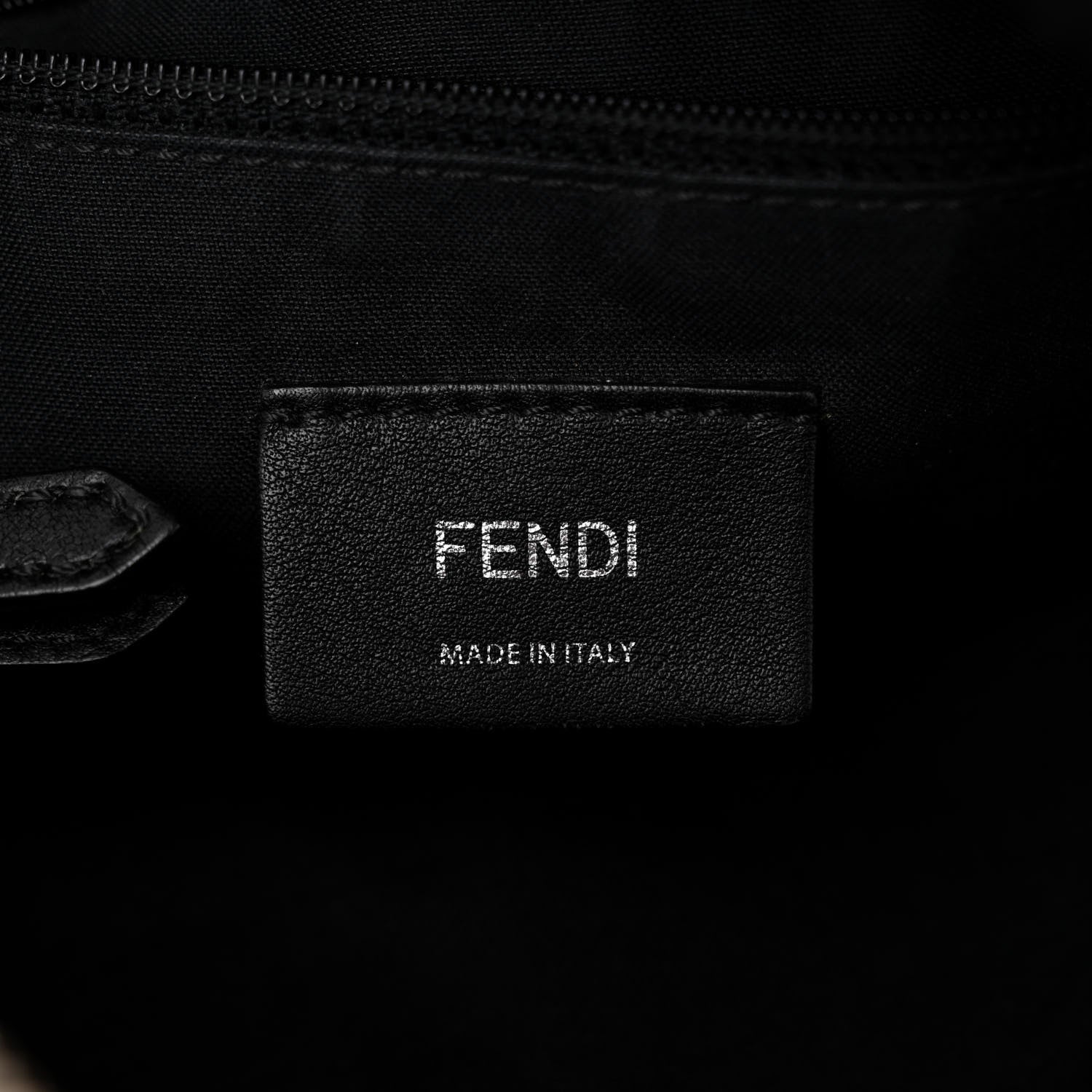 Fendi Nylon Vitello Dolce Elaphe Fox Fur Monster Eyes Backpack Black Natural Bordeaux Multicolor 6 of 11