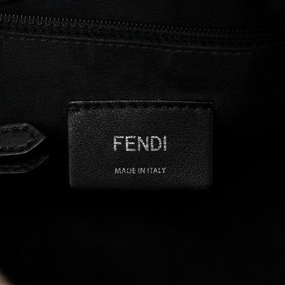 Fendi Nylon Vitello Dolce Elaphe Fox Fur Monster Eyes Backpack Black Natural Bordeaux Multicolor 6 of 11