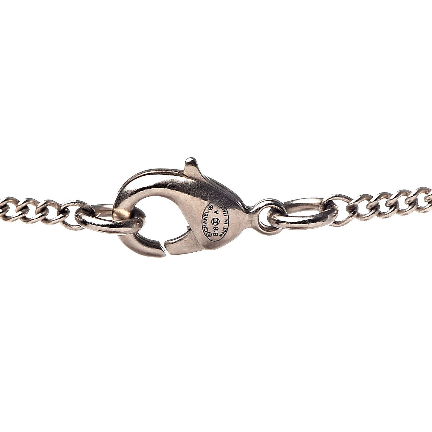 Pearl CC Pendant Necklace Gold