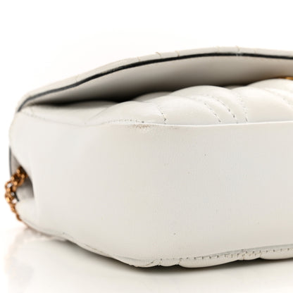 Versace Nappa Quilted Virtus Evening Bag White 9 of 9