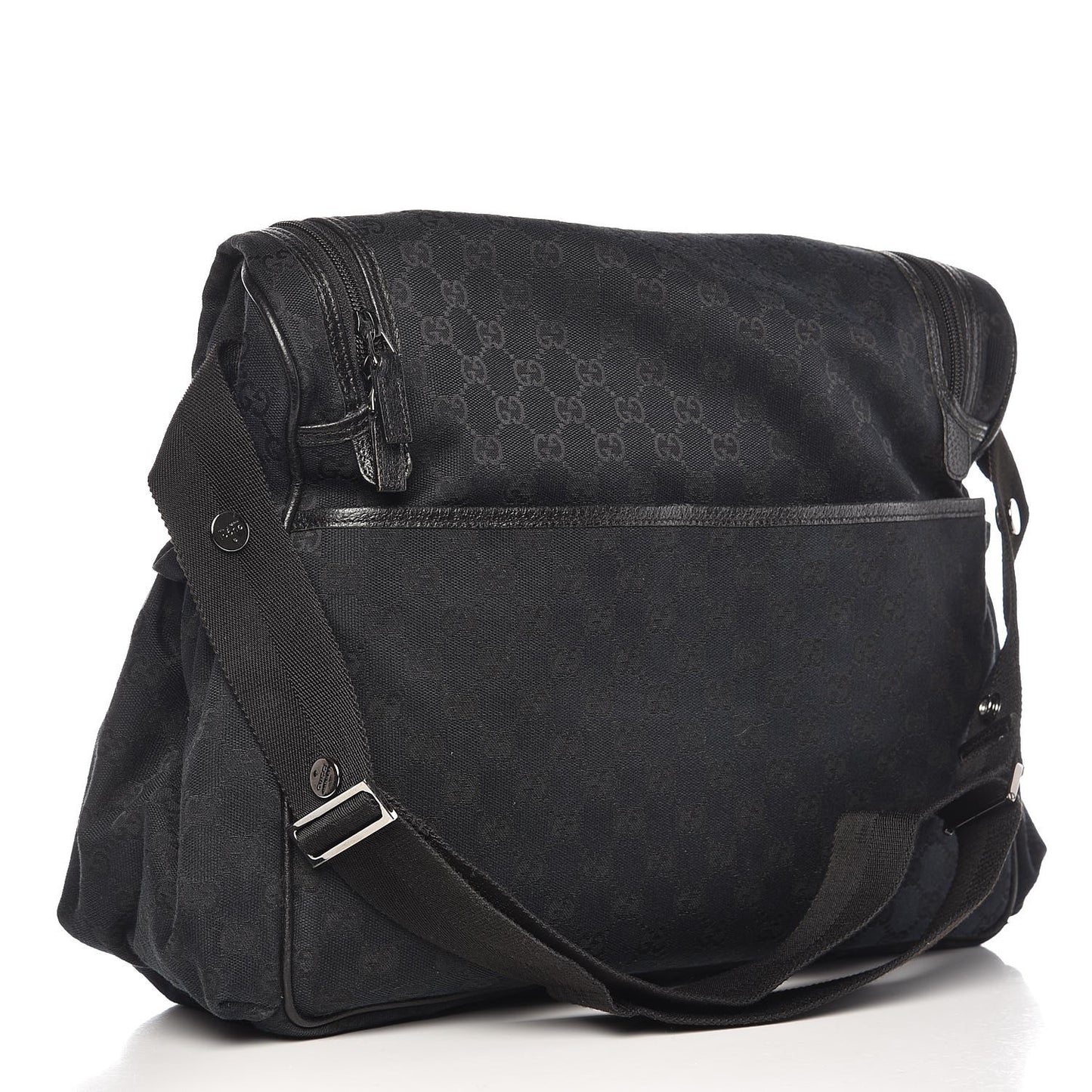 Monogram Large Diaper Bag Black