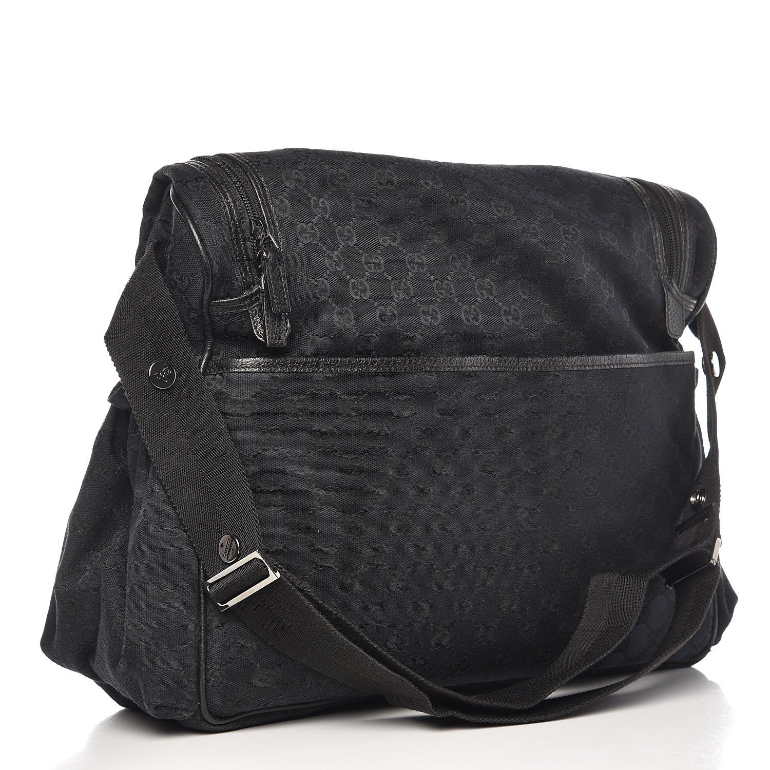 Gucci Monogram Large Diaper Bag Black 3 of 13