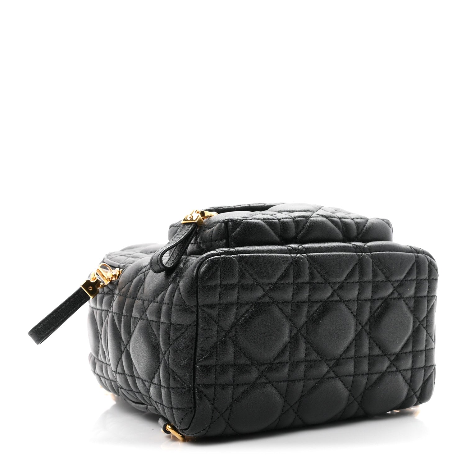 Christian Dior Lambskin Cannage Mini Backpack Black 3 of 9