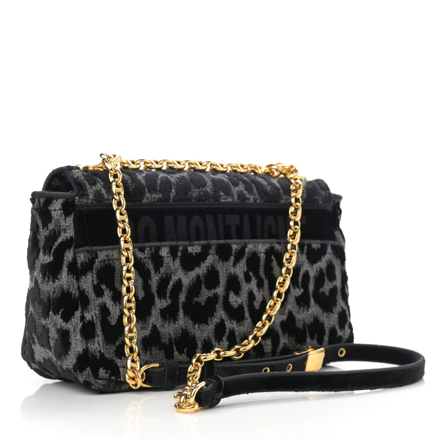 Velvet Mizza Embroidered Medium Caro Bag Gray