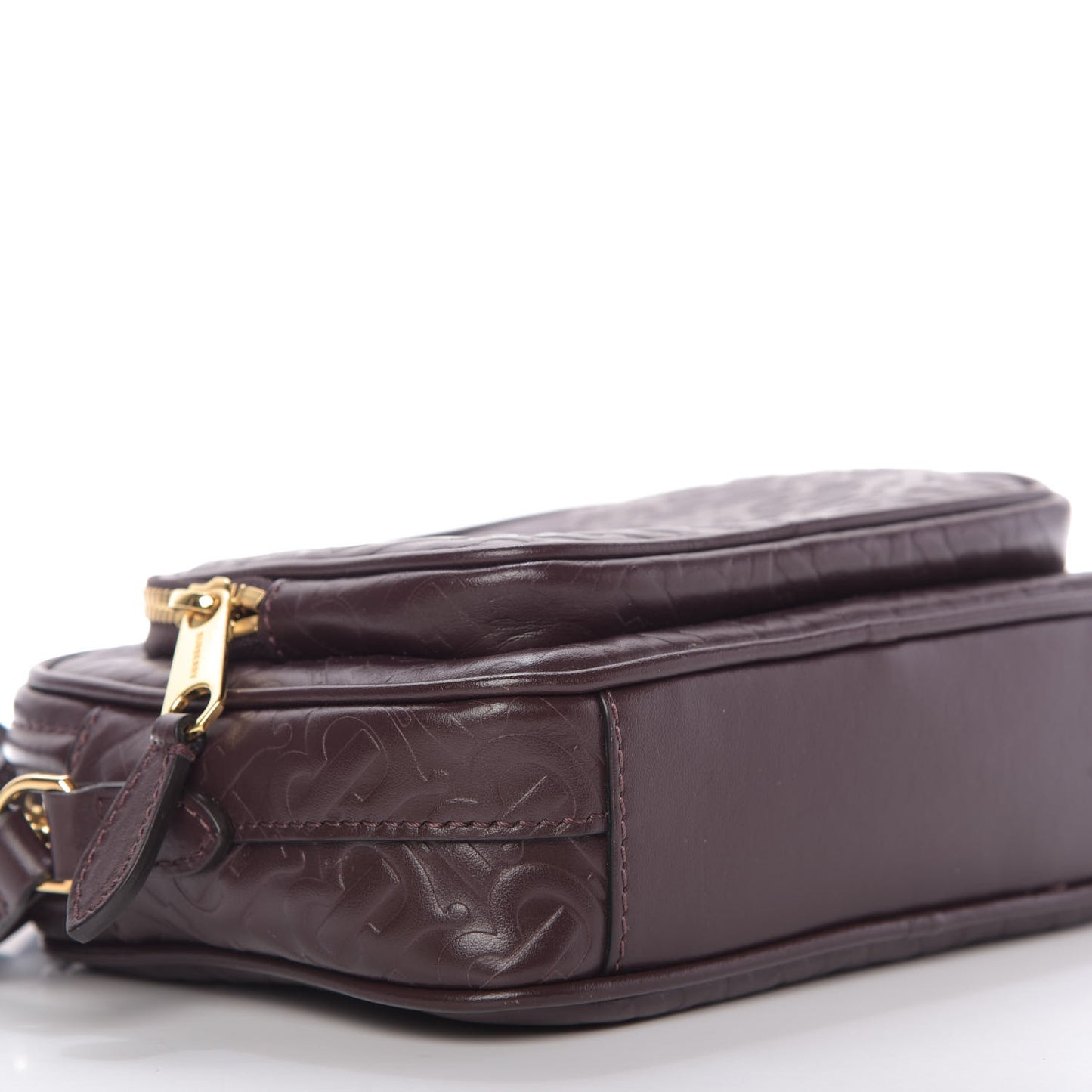 Calfskin Embossed Monogram Camera Chain Bag Dark Burgundy