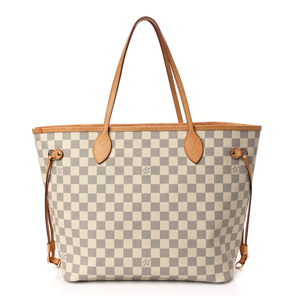 Louis Vuitton Damier Azur Neo Neverfull MM Rose Ballerine 1 of 9