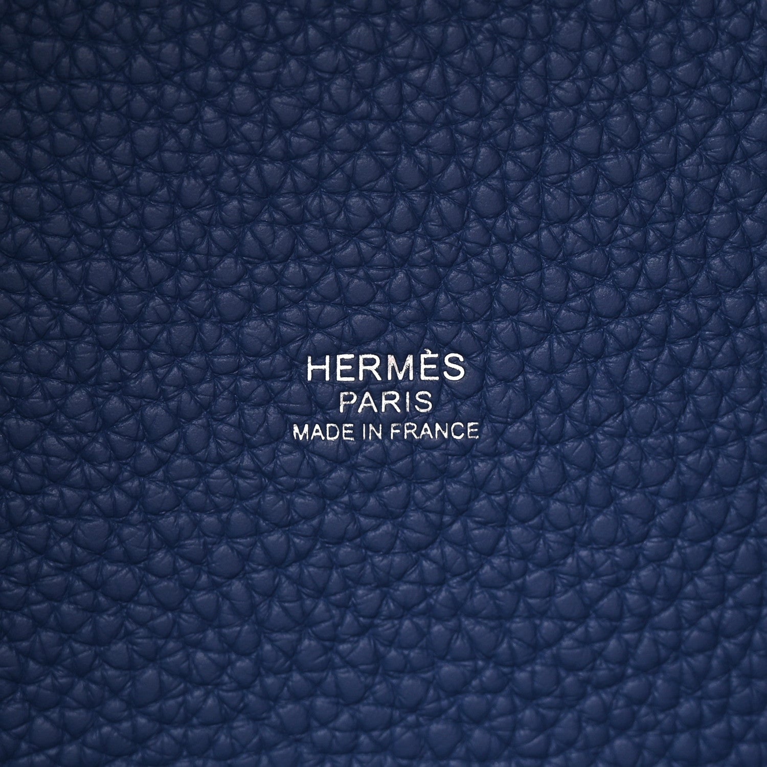 Hermes Taurillon Clemence Casaque Picotin Lock 22 MM Bleu Saphir Bleu Brighton 6 of 13