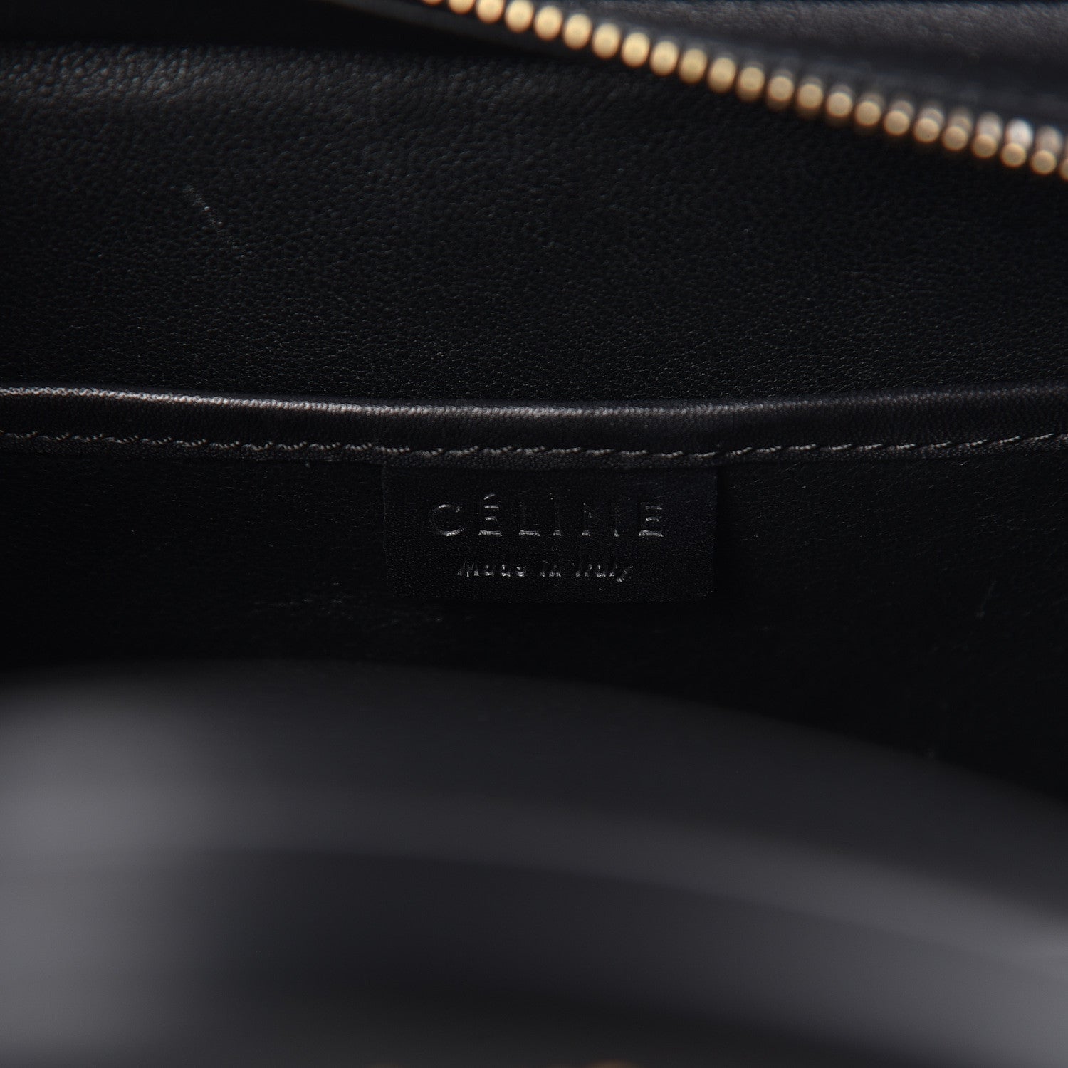 Celine Smooth Calfskin Tweed Nano Luggage Black 8 of 10