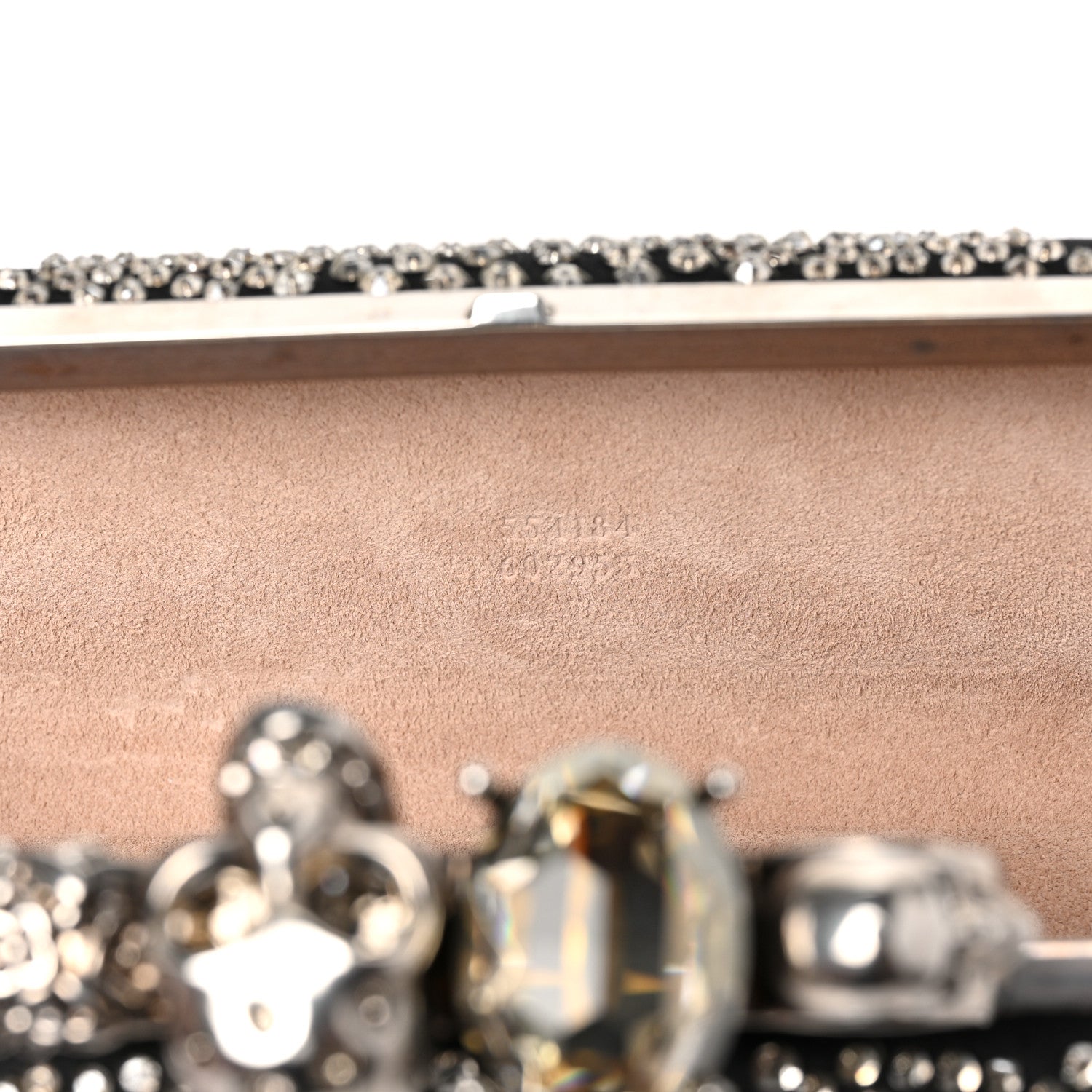 Alexander McQueen Silk Crystal Knucklebox Clutch Black 6 of 7