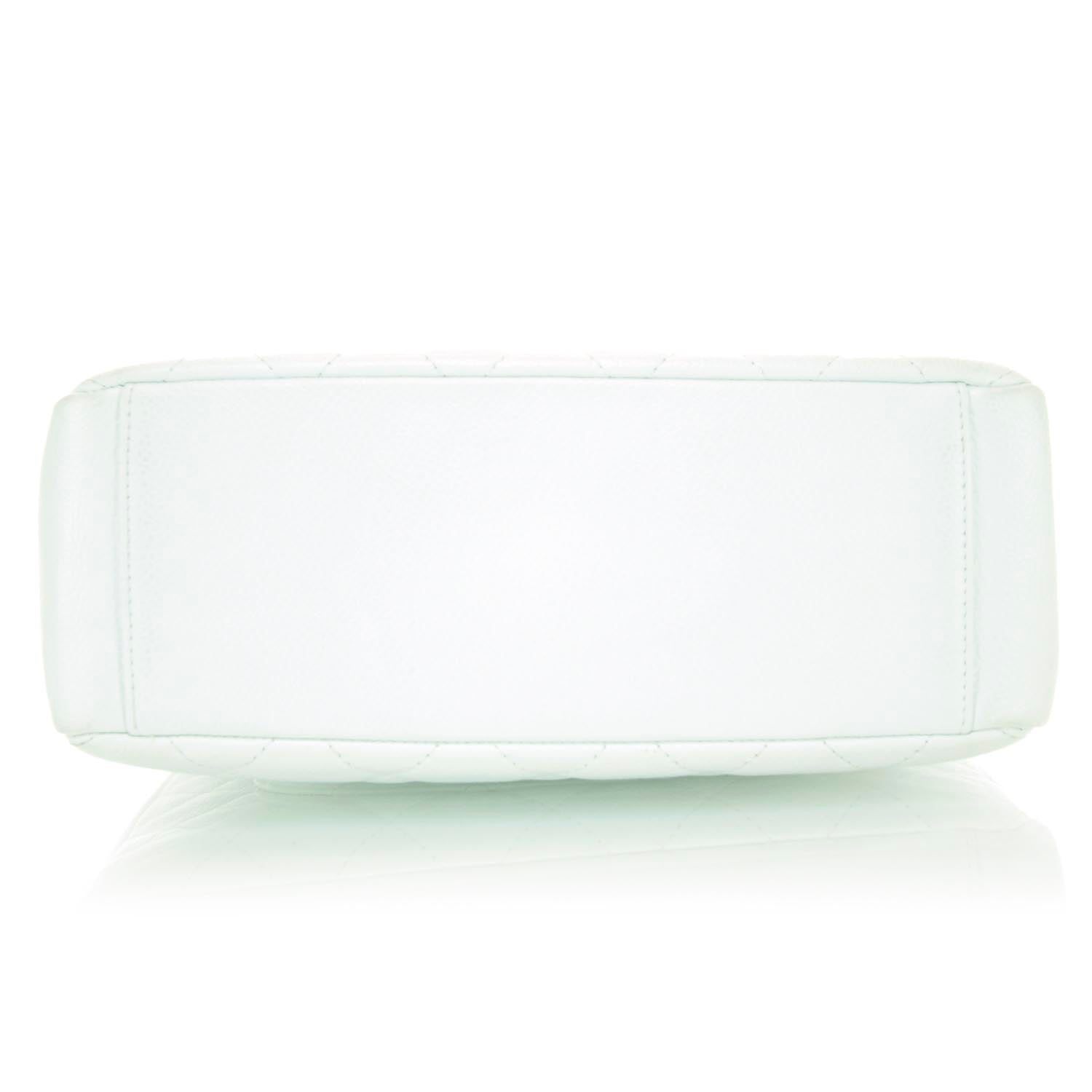 Chanel Caviar Petit Shopping Tote PST White 6 of 11