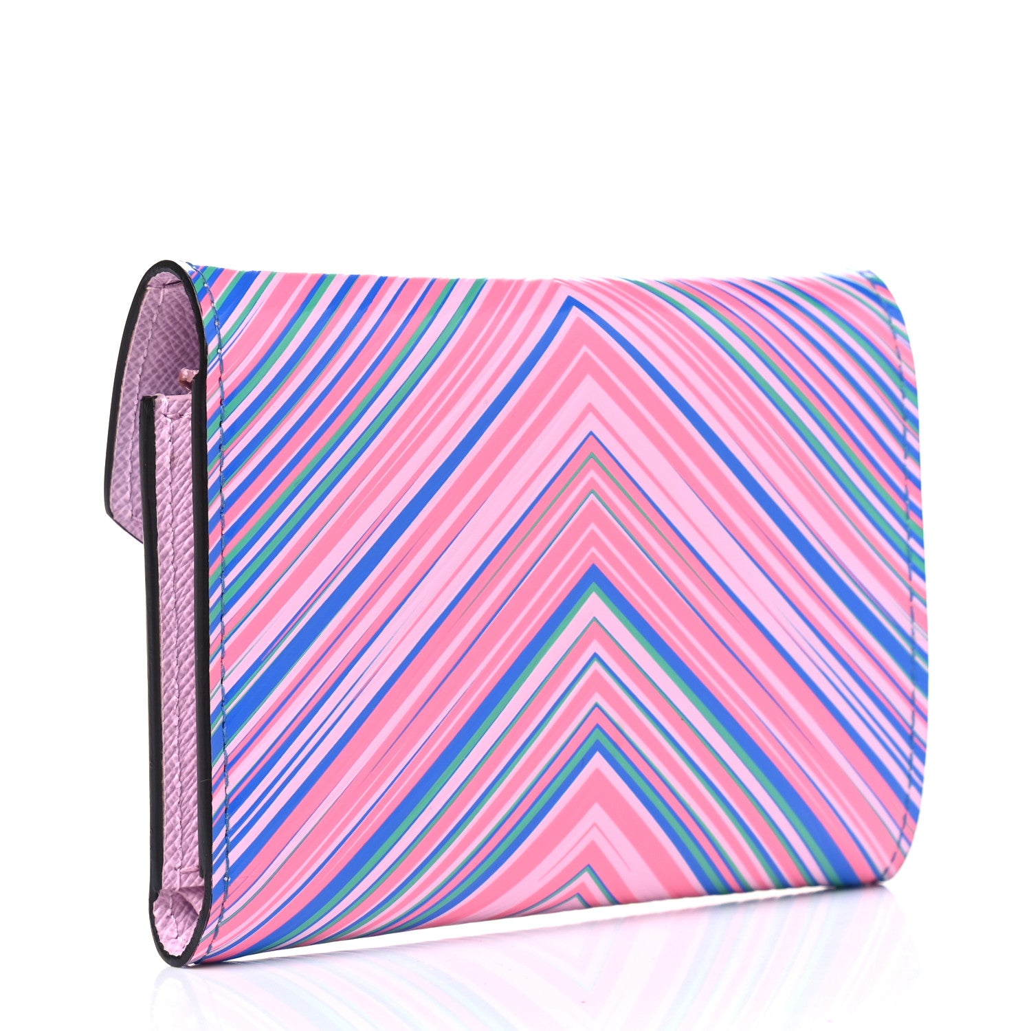 Louis Vuitton Epi Tropical Victorine Wallet Blue Rose 2 of 4