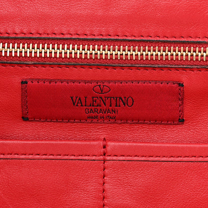 Valentino Garavani Vitello Medium Rockstud Tote Rosso Valentino 6 of 12