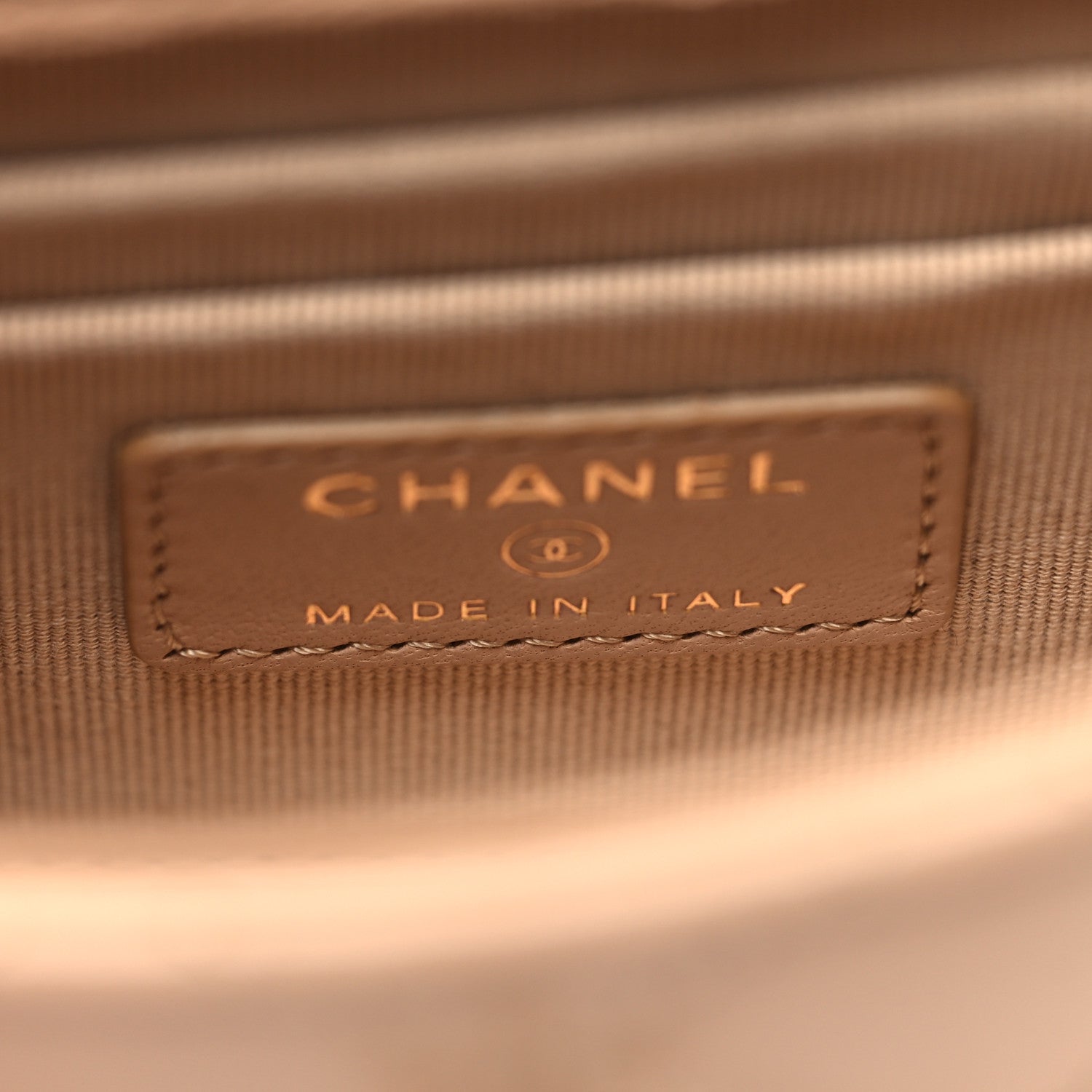 Chanel Lambskin Quilted Mini Trendy CC Clutch With Chain Beige 6 of 10
