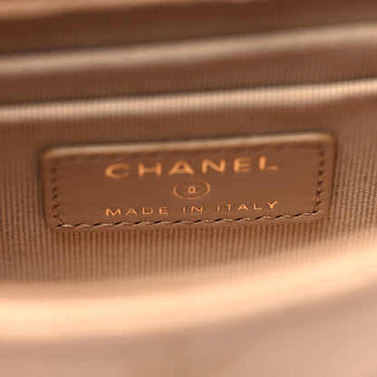 Chanel Lambskin Quilted Mini Trendy CC Clutch With Chain Beige 6 of 10